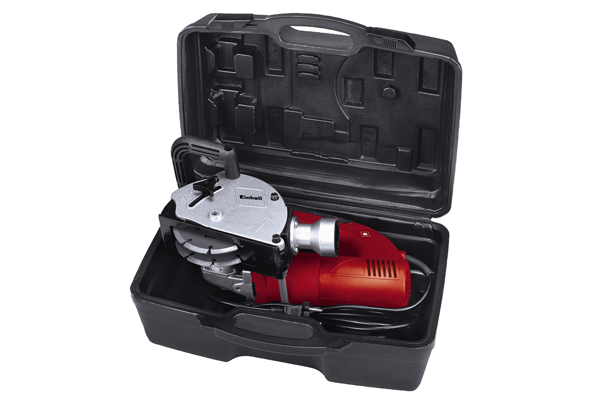 Απεικονίζεται η θήκη μαζί με τη φρέζα και τους διαμαντόδισκους.